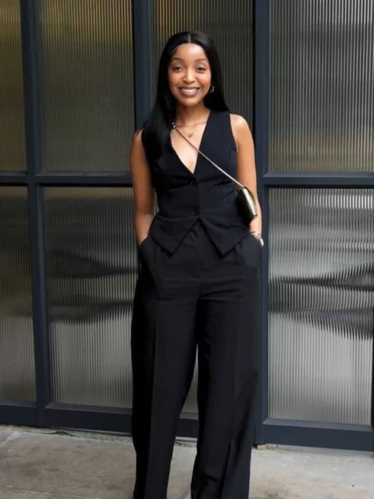 all black business casual women
