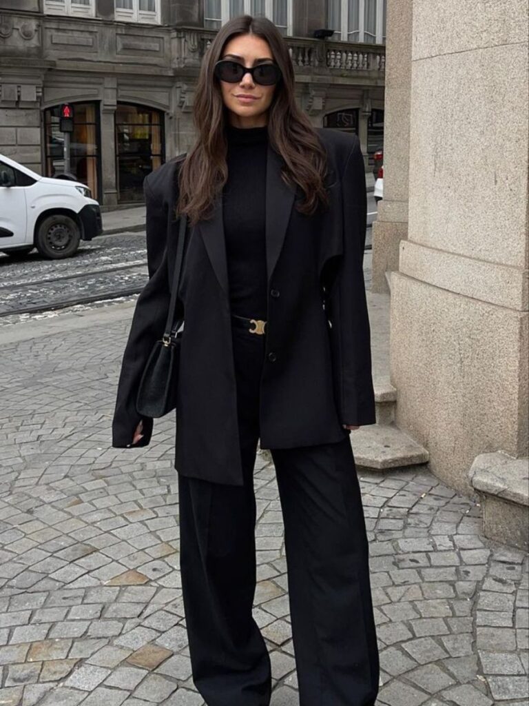 all black business casual women