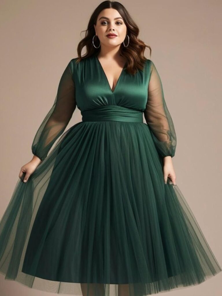 chubby how to wear long skirts for plus size