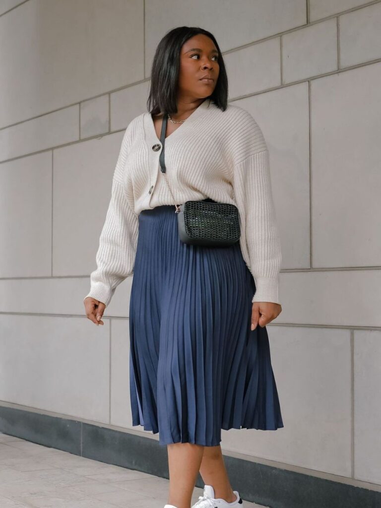 chubby how to wear long skirts for plus size