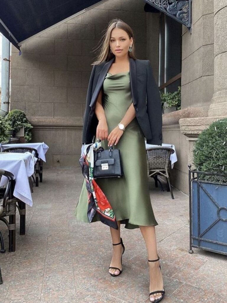 light green colour combination for dress