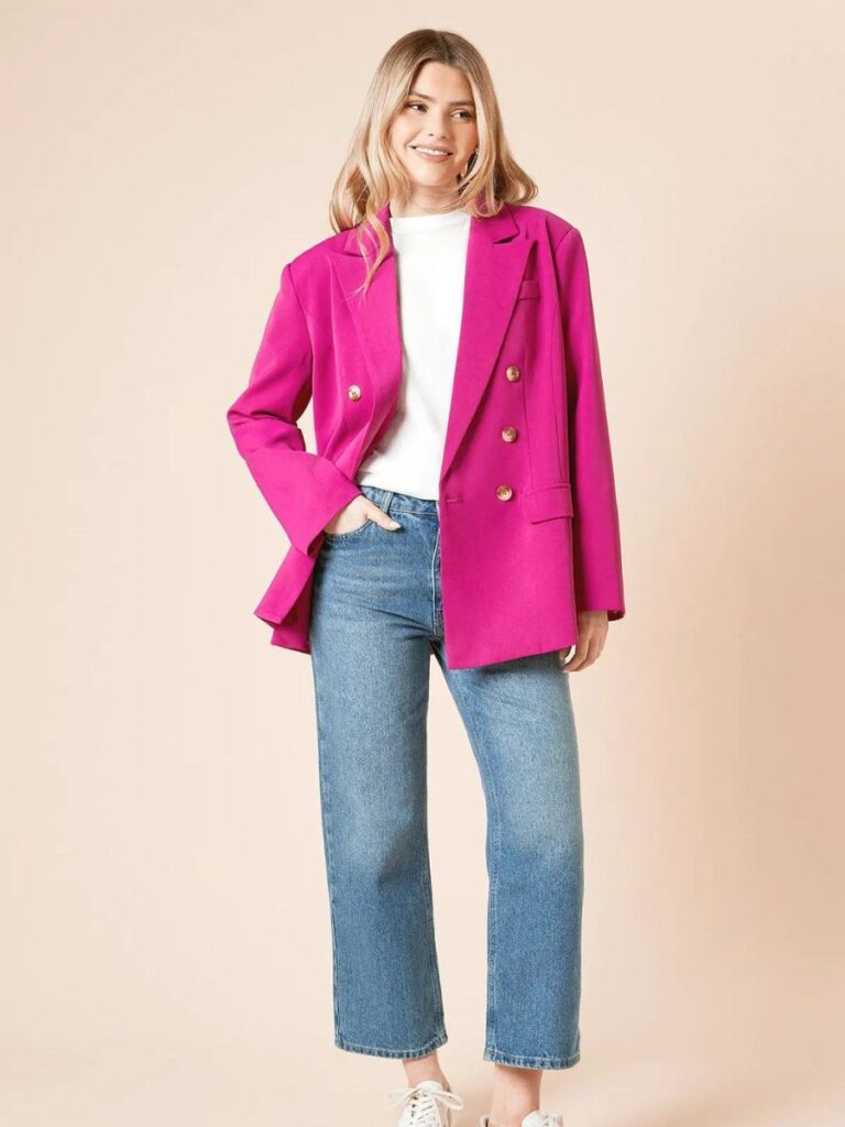 blazer with jeans women