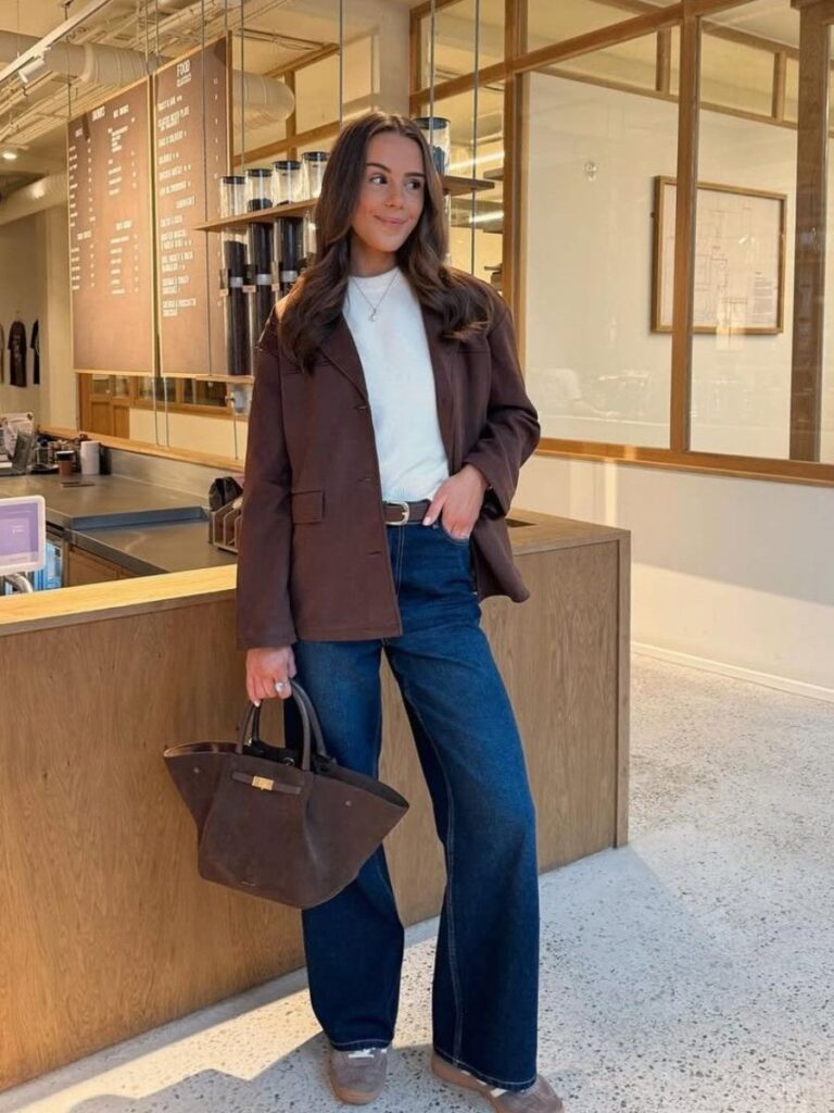 blazer with jeans women