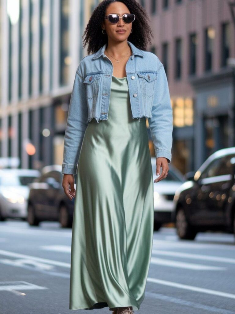 light green colour combination for dress